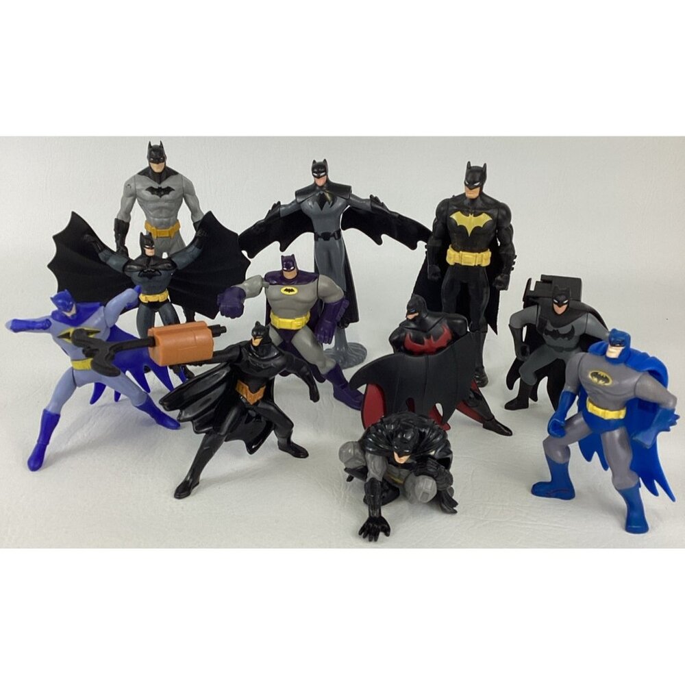 DC Comics Batman 11pc Figure Topper Lot Caped Crusader Gotham Fast Food Toys - Picture 1 of 8